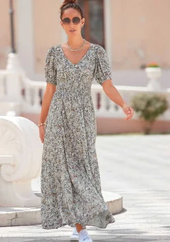 LASCANA Maxi Dresses-Floral Print Maxi Dress