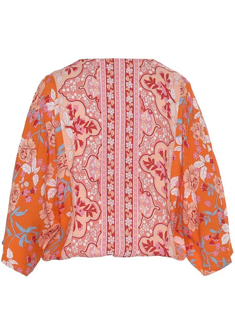 LASCANA Blouses-Floral Print Wrap Blouse