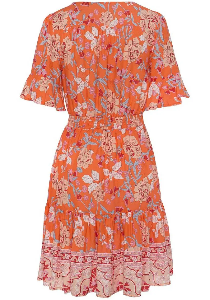 LASCANA Sundresses-Floral Short Sleeve Dress