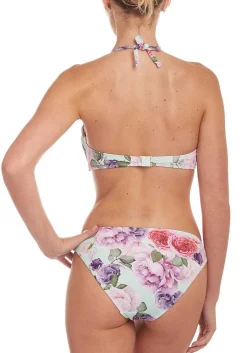 LASCANA Bandeau-Floral Textured Bandeau Bikini Top