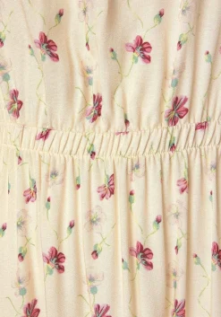LASCANA Maxi Dresses-Floral V-Neck Maxi Dress