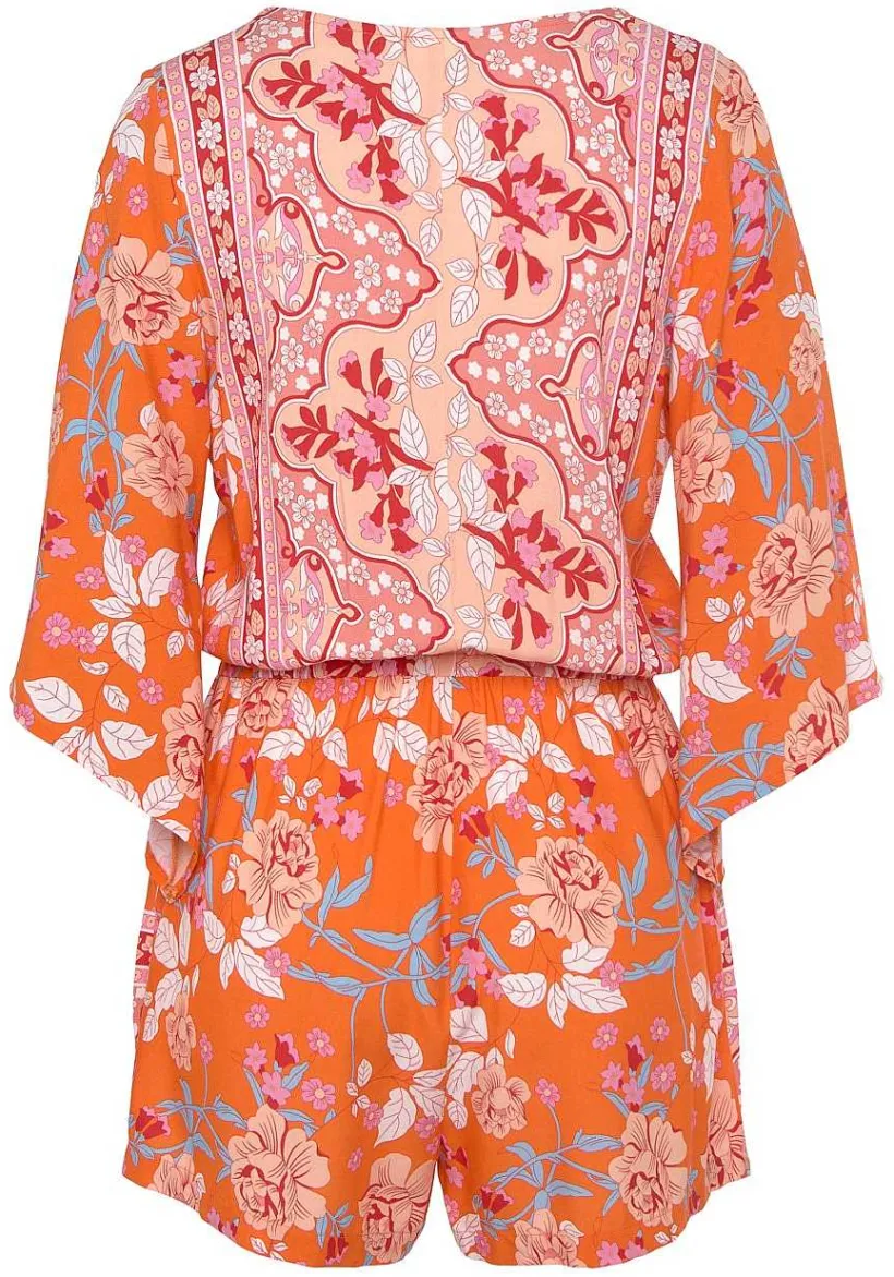 LASCANA Rompers-Floral Wrap Look Romper