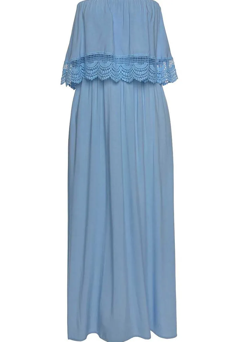 LASCANA Sundresses-Flounce Bandeau Maxi Dress