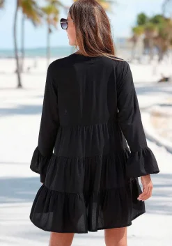 LASCANA Fall Dresses-Flowy Flared Sleeve Dress