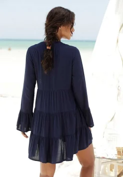 LASCANA Fall Dresses-Flowy Flared Sleeve Dress