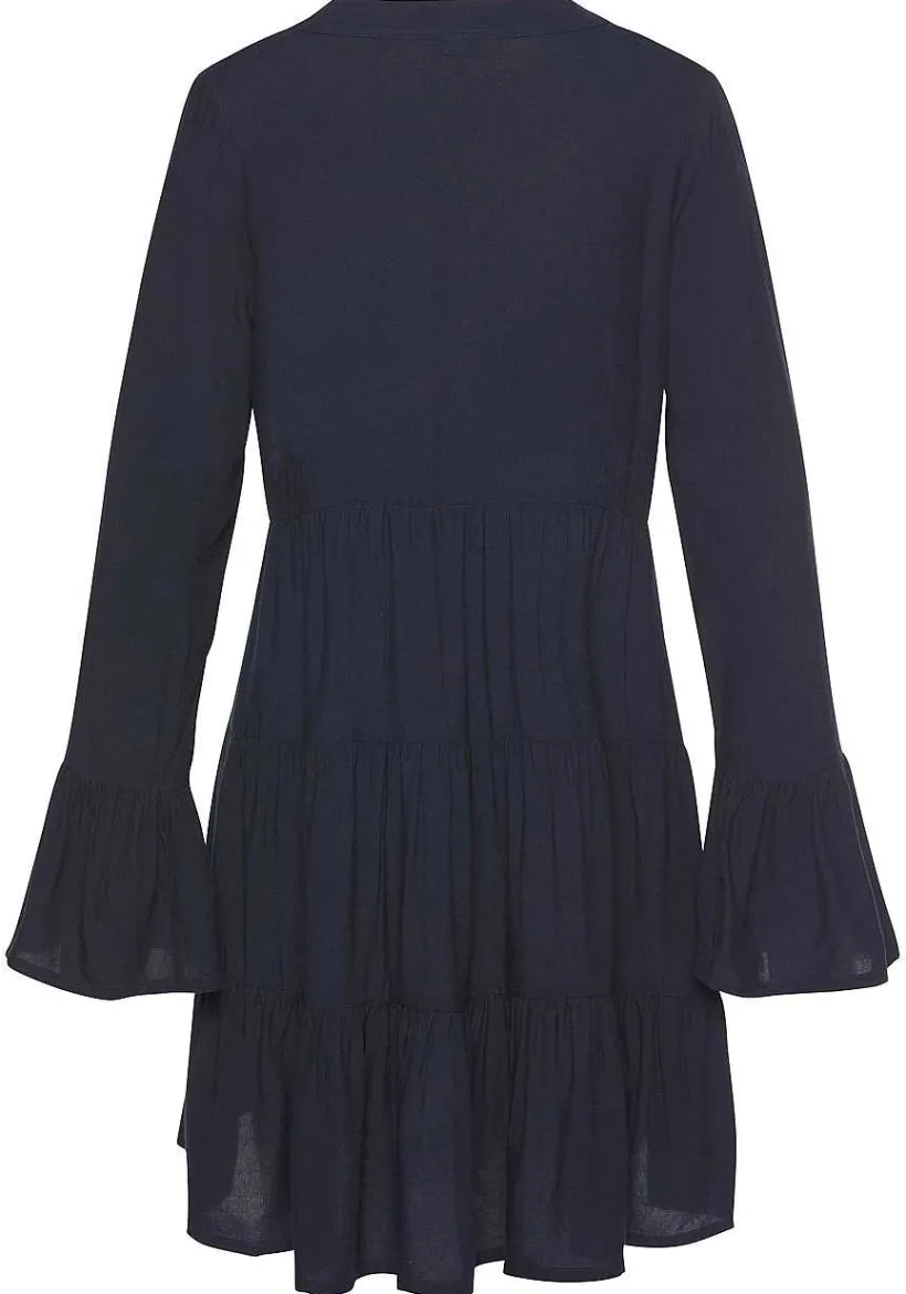 LASCANA Fall Dresses-Flowy Flared Sleeve Dress