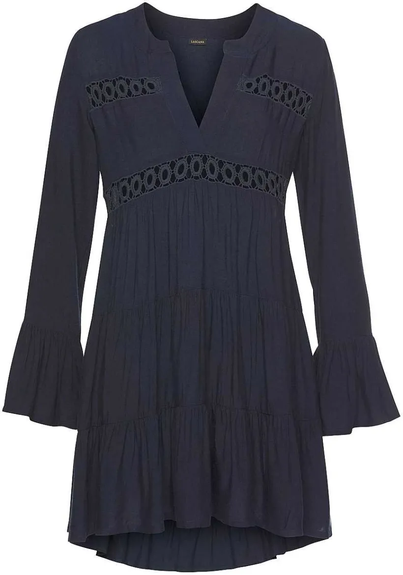 LASCANA Fall Dresses-Flowy Flared Sleeve Dress