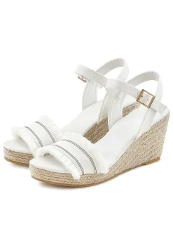 LASCANA Heels & Wedges-Fringe Detail Wedge Sandals