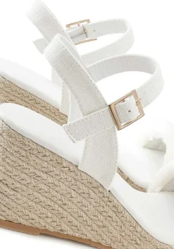 LASCANA Heels & Wedges-Fringe Detail Wedge Sandals