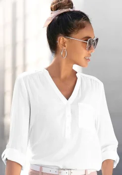LASCANA Blouses-Front Pocket Blouse
