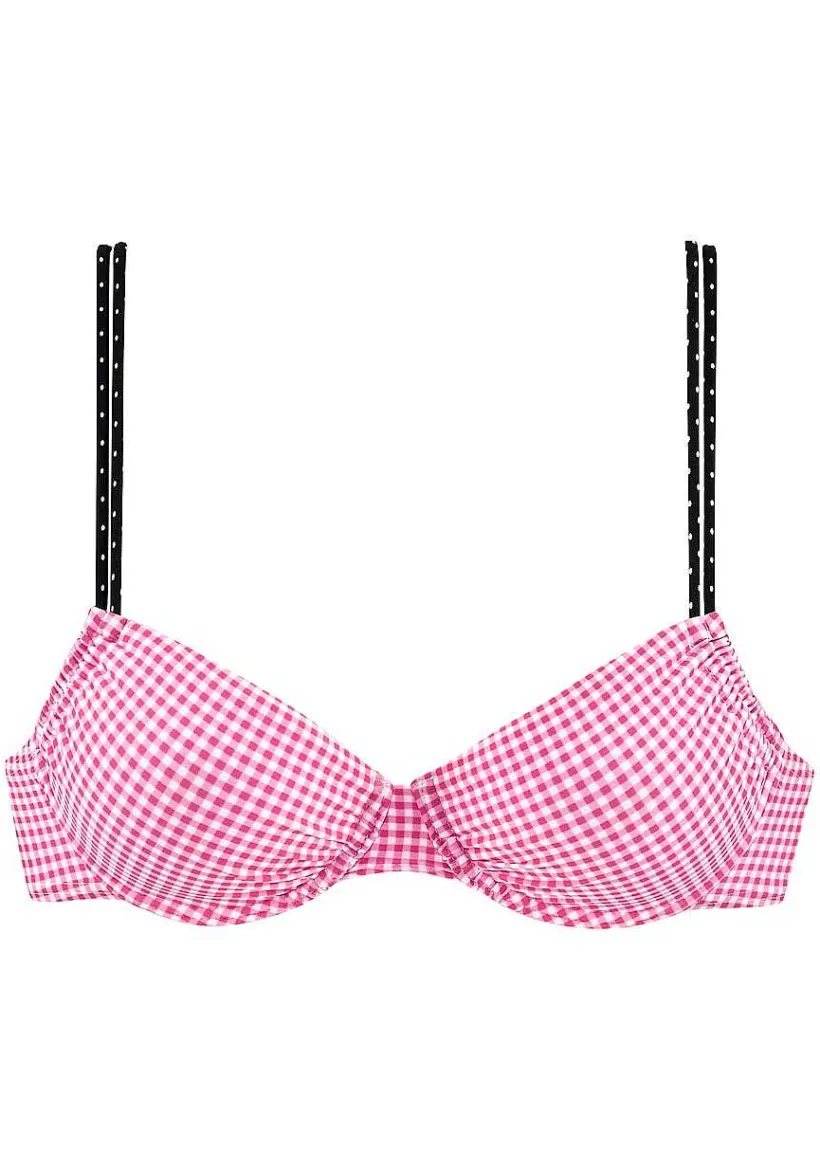 LASCANA Underwire-Gingham Underwire Bikini Top