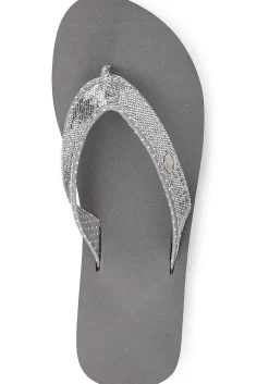 LASCANA Sandals-Glitter Platform Flip Flops