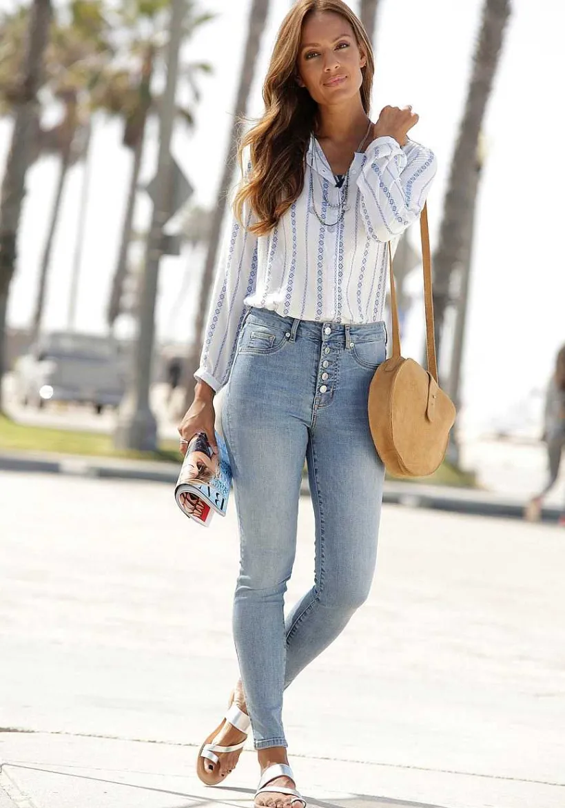 LASCANA Pants-High Waisted Jeans
