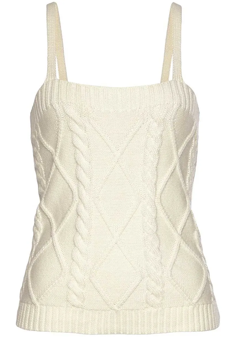 LASCANA Sleeveless Tops-Knitted Sleeveless Top