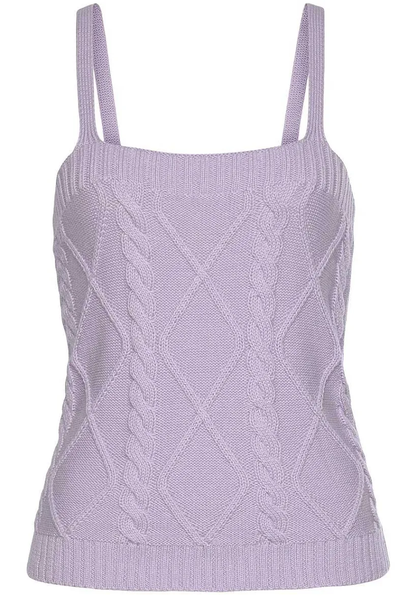 LASCANA Sleeveless Tops-Knitted Sleeveless Top