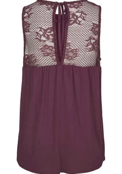 LASCANA Sleeveless Tops-Lace Back Sleeveless Top
