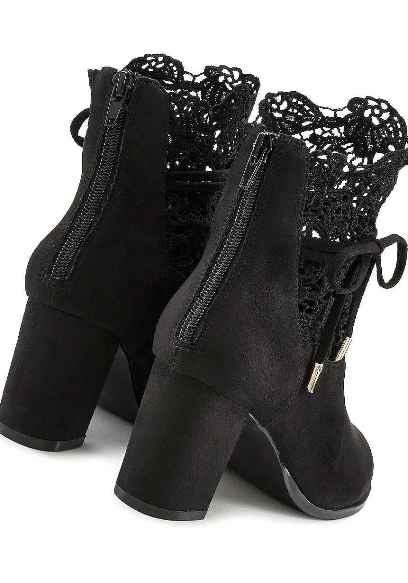 LASCANA Boots & Booties-Lace Insert Booties