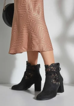 LASCANA Boots & Booties-Lace Insert Booties