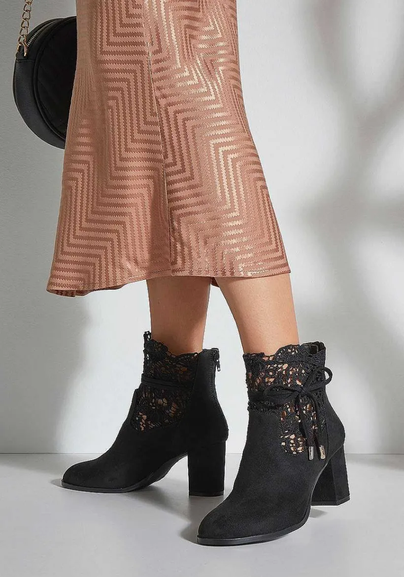 LASCANA Boots & Booties-Lace Insert Booties