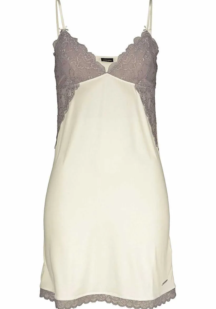 LASCANA Nightgowns & Negligees-Lace V-Neck Negligee