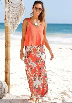 LASCANA Sundresses-Layered Look Maxi Dress