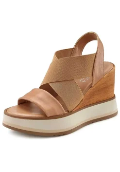 LASCANA Heels & Wedges-Leather Wedge Sandals