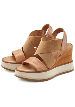 LASCANA Heels & Wedges-Leather Wedge Sandals