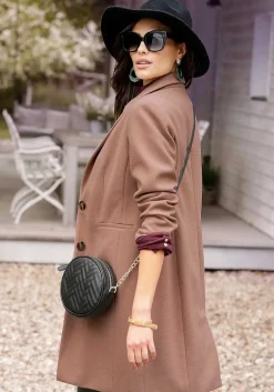 LASCANA Coats-Long Button Up Coat