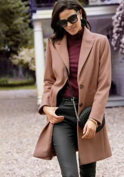 LASCANA Coats-Long Button Up Coat