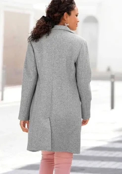 LASCANA Coats-Long Button Up Coat