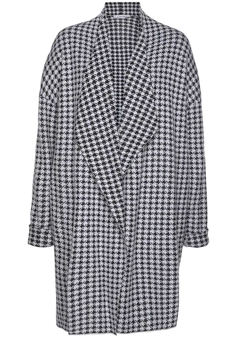 LASCANA Coats-Long Houndstooth Coat