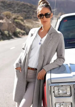 LASCANA Jackets-Long Knit Jacket