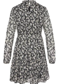LASCANA Fall Dresses-Long Sleeve Floral Pattern Dress