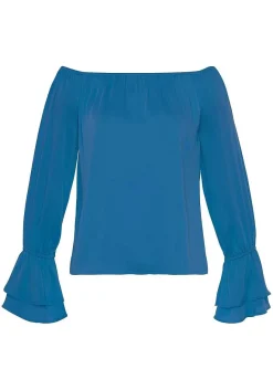 LASCANA Blouses-Long Sleeve Off Shoulder Blouse