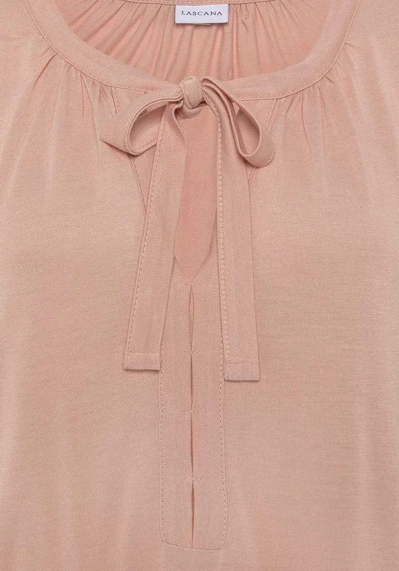 LASCANA Long Sleeve Tops-Long Sleeve Tie Front Top
