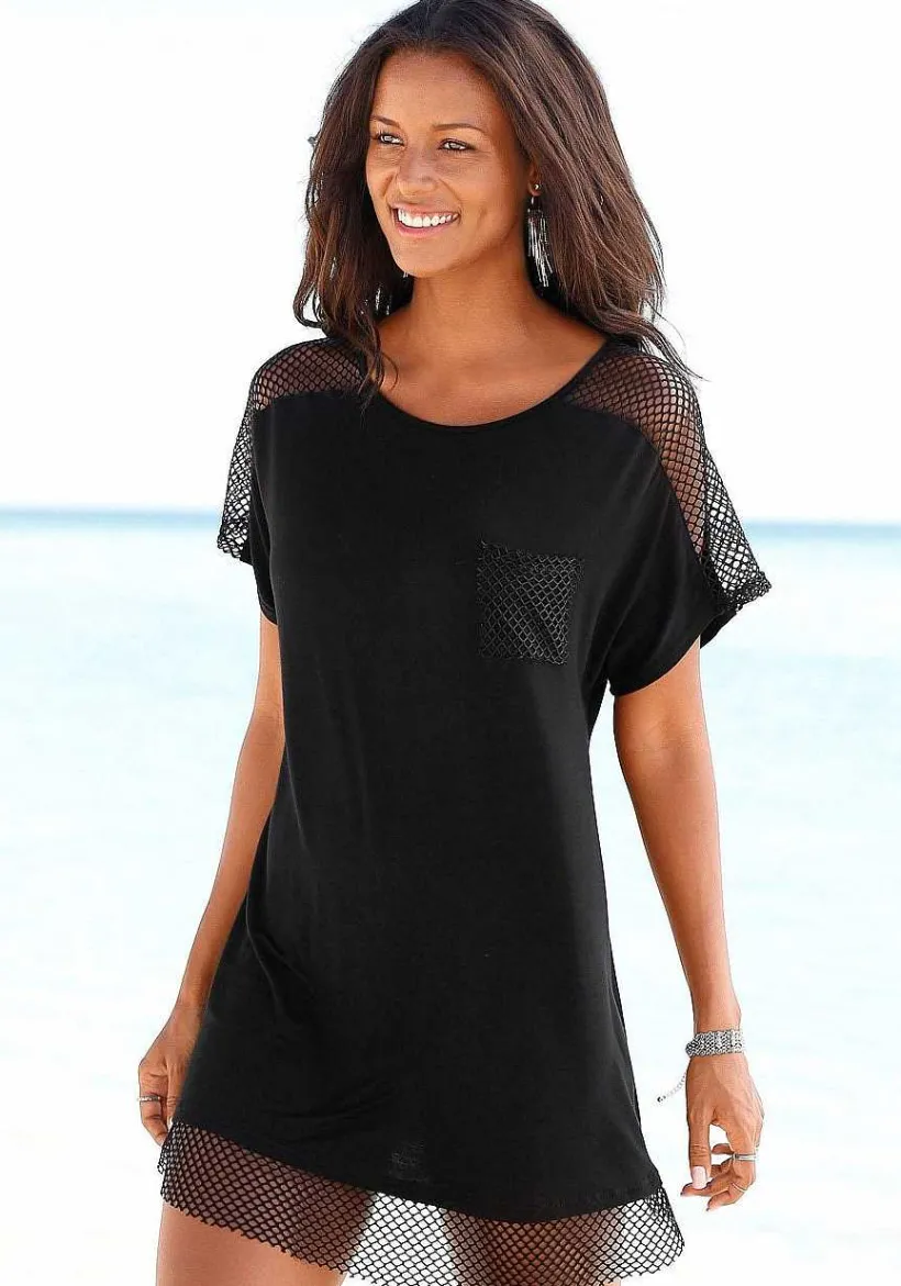 LASCANA Cover-Ups-Mesh Insert Cover Up