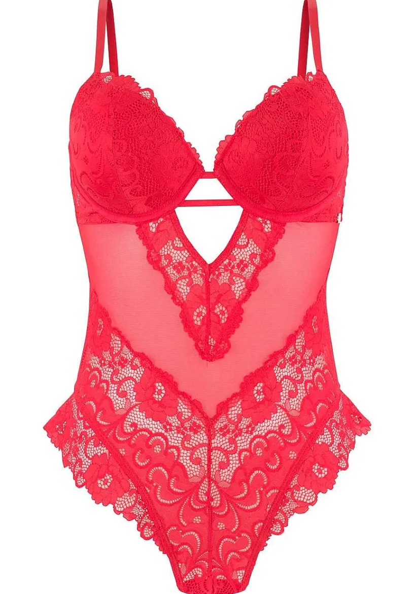 LASCANA Teddies & Corsets-Mesh Lace Teddy