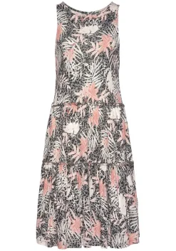 LASCANA Short Dresses-Mix Print Tiered Dress