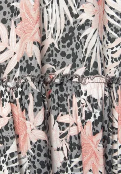 LASCANA Short Dresses-Mix Print Tiered Dress