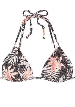 LASCANA Triangle-Mixed Print Triangle Bikini Top