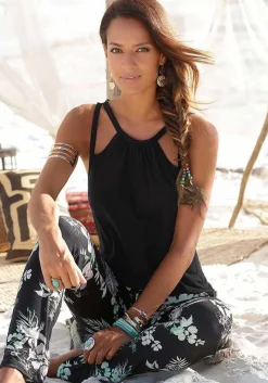 LASCANA Sleeveless Tops-Neckline Cut-Out Top