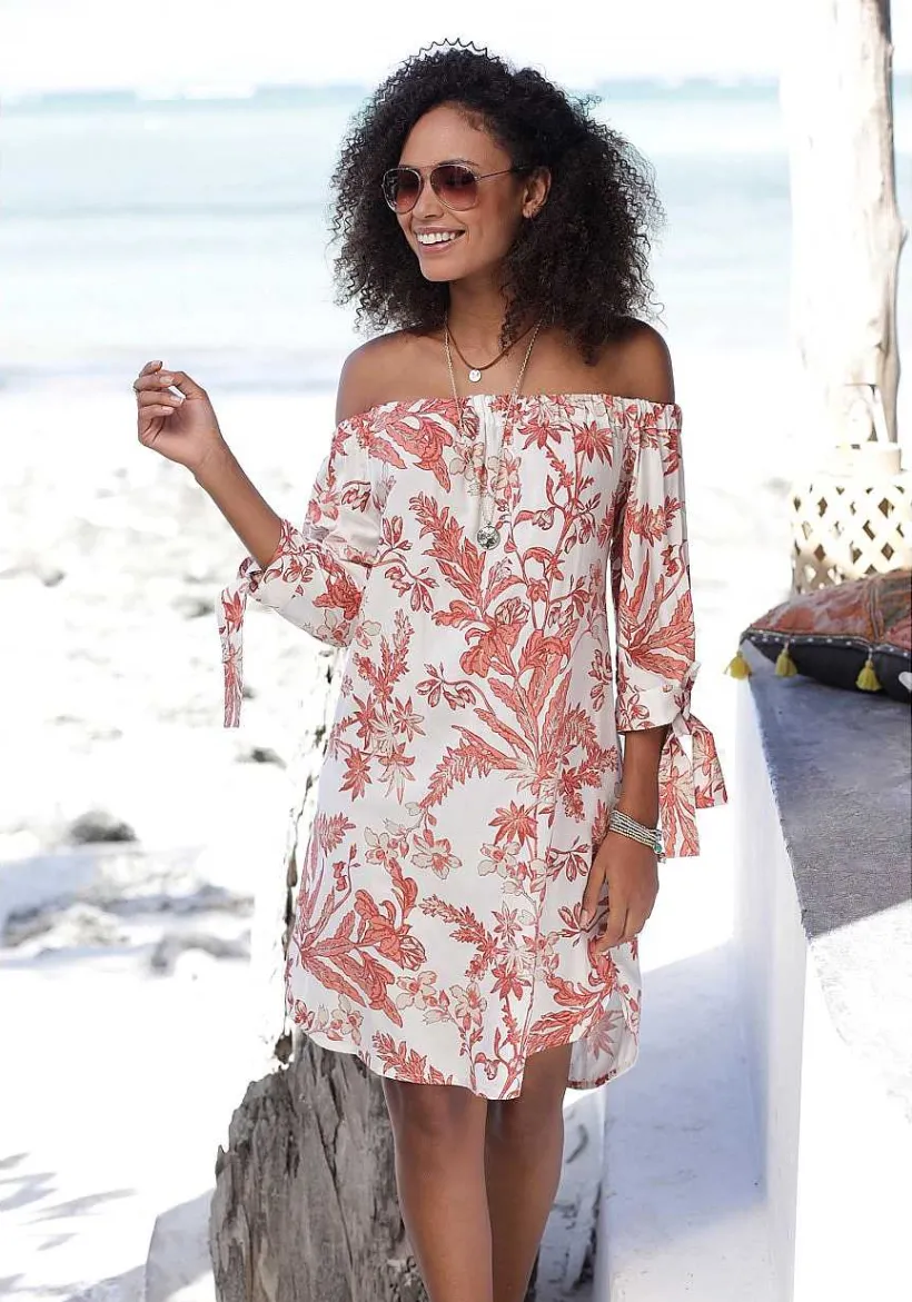 LASCANA Sundresses-Off Shoulder Floral Dress