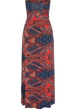 LASCANA Maxi Dresses-Paisley Bandeau Maxi Dress