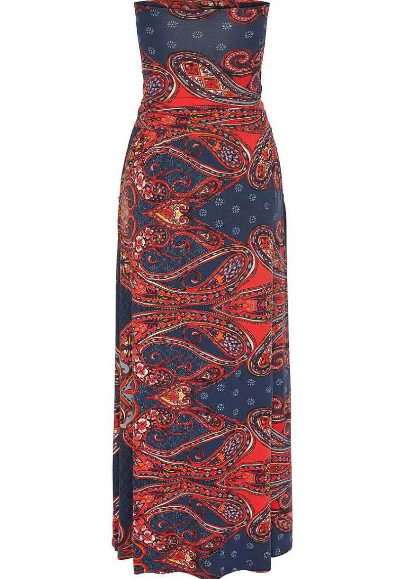LASCANA Maxi Dresses-Paisley Bandeau Maxi Dress