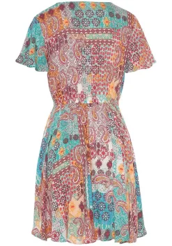 LASCANA Sundresses-Patchwork Print V-Neck Dress