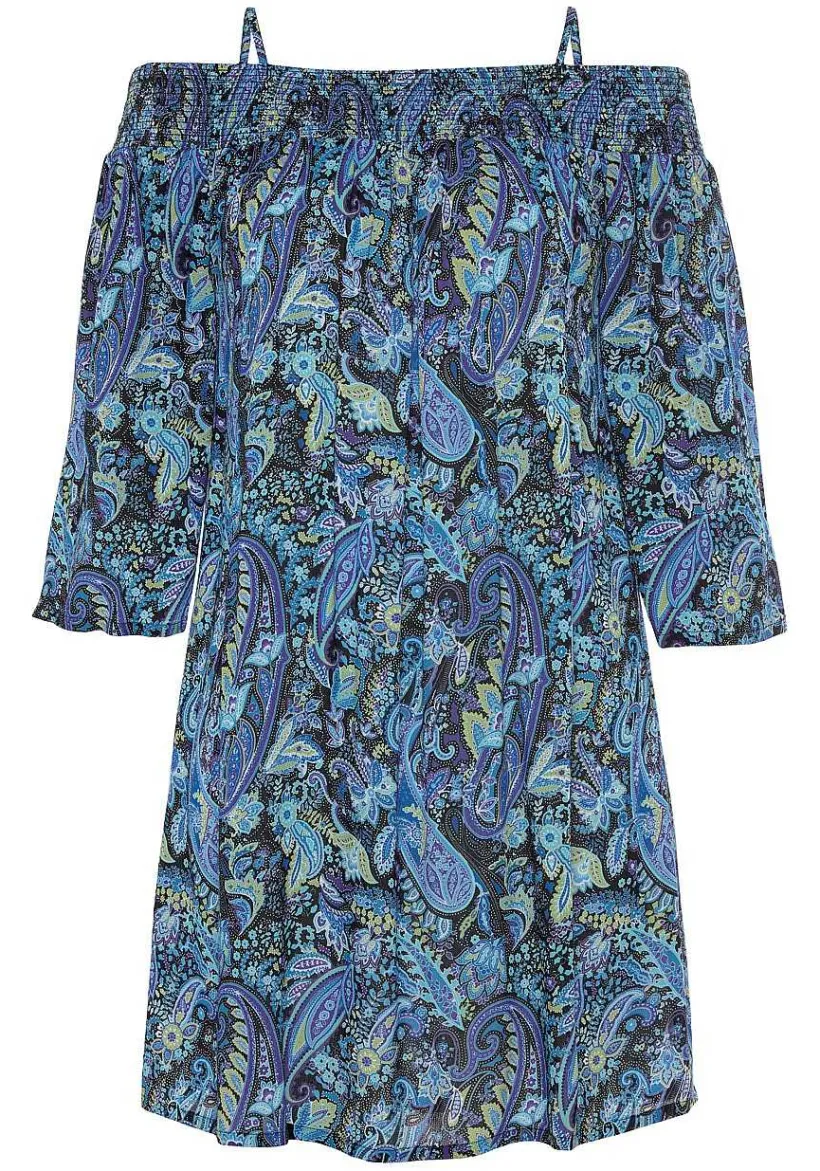 LASCANA Short Dresses-Patterned Carmen Style Dress