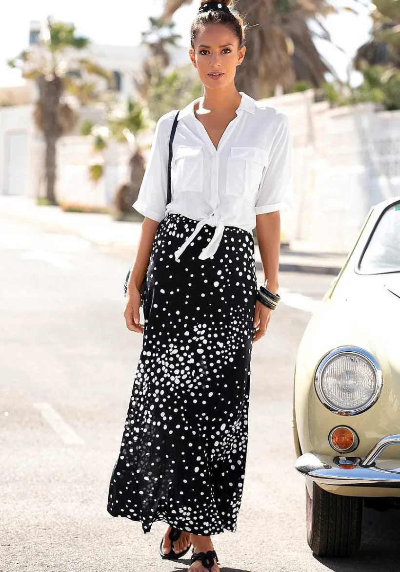LASCANA Skirts-Patterned Maxi Skirt