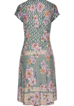 LASCANA Short Dresses-Patterned V-Neck Dress