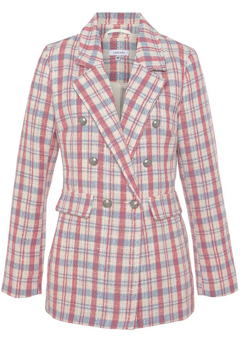 LASCANA Blazers-Plaid Boucle Blazer