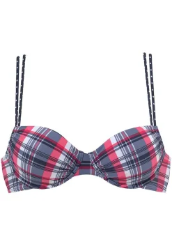 LASCANA Underwire-Plaid Underwire Bikini Top
